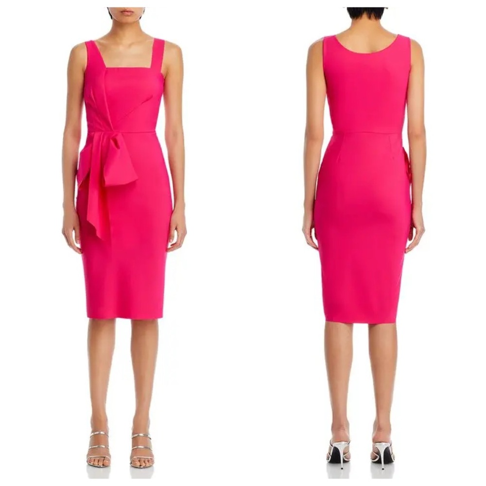 NWT Chiara Boni La Petite Robe Zinon Square Neck sheath Dress – Pink – Size 6